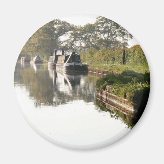 Llangollen Canal Boat door Bridge Magnet (Voorkant)
