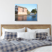 Llangollen Canal Ellesmere England Canvas Afdruk (Insitu (Slaapkamer))