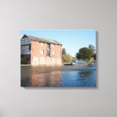 Llangollen Canal Ellesmere England Canvas Afdruk (Voorkant)