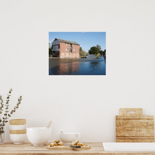 Llangollen Canal Ellesmere England Poster (Keuken)