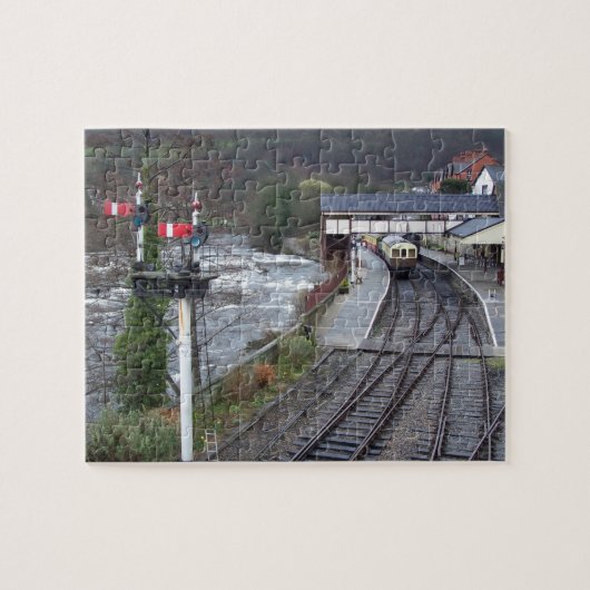 Llangollen treinstation. legpuzzel (Horizontaal)