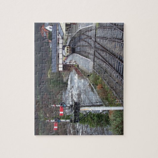 Llangollen treinstation. legpuzzel (Verticaal)