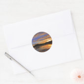 Llanstephan Sunset Ronde Sticker (Envelop)