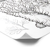 Llasa ook hond volwassen kleuring poster (Hoek)