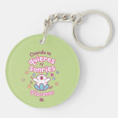 Llavero acrílico│Cuando te quieres y sonries Sleutelhanger (Achterkant)