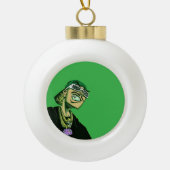 Llavero acrílico keramische bal ornament (Voorkant)