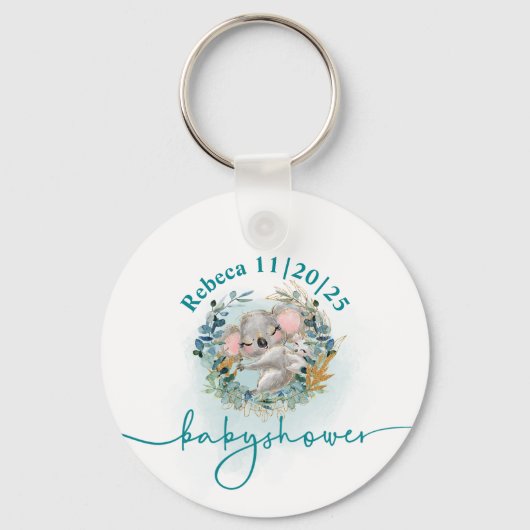 Llavero Baby Shower "Baby Koala" Sleutelhanger (Voorkant)