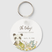 Llavero Chapa Baby Shower Panda Sleutelhanger (Voorkant)