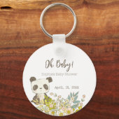 Llavero Chapa Baby Shower Panda Sleutelhanger (Voorkant)