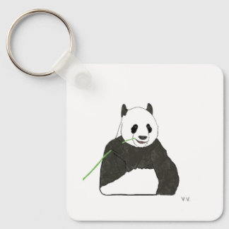 Llavero cuadrado con diseño oso panda sleutelhanger