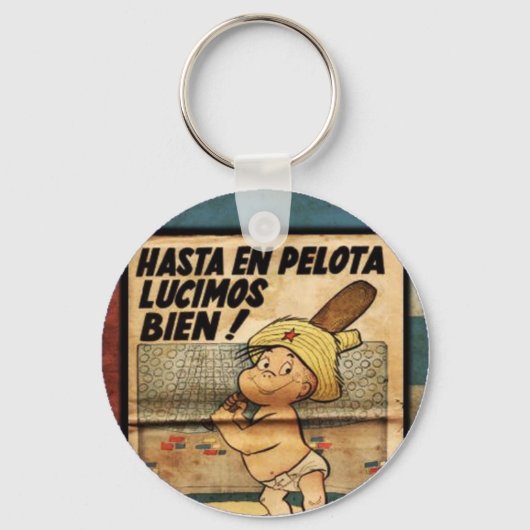 Llavero Cubano Hasta En Pelota Lucimos Bien Sleutelhanger (Voorkant)