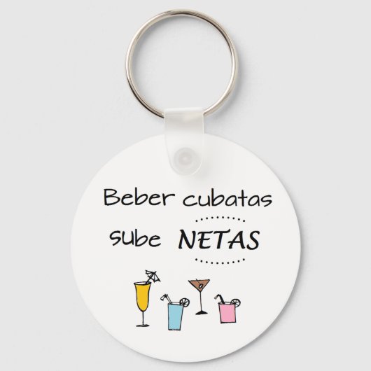 Llavero de beber cubatas sube netas sleutelhanger (Voorkant)