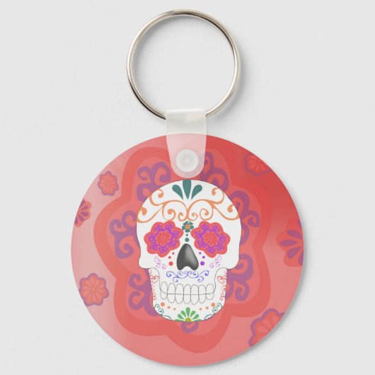 Llavero de calavera mexicana sleutelhanger (Voorkant)