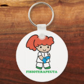 Llavero de chica fisioterapeuta sleutelhanger (Voorkant)