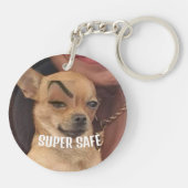 Llavero de perro de meme sleutelhanger (Achterkant)