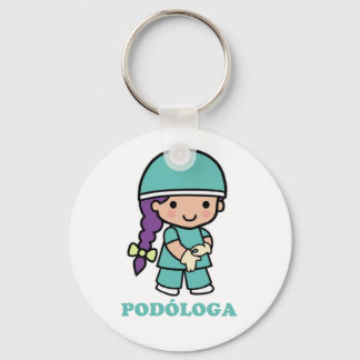 Llavero de podóloga sleutelhanger
