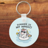 Llavero de unicornio “Summer is my magic! Sleutelhanger (Achterkant)