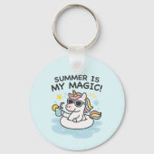 Llavero de unicornio “Summer is my magic! Sleutelhanger (Achterkant)