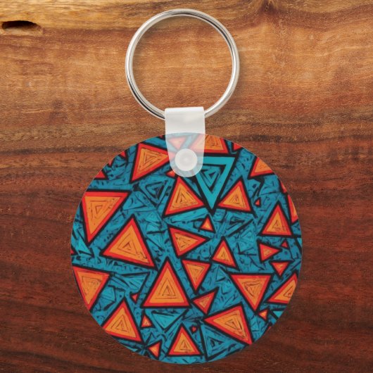 Llavero diseño de triángulos sleutelhanger (Achterkant)