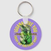 llavero iguana love you sleutelhanger (Achterkant)