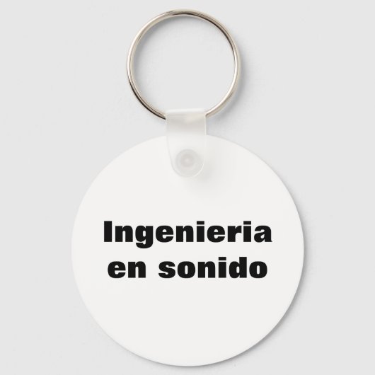 Llavero  ingeniero en sonido sleutelhanger (Voorkant)