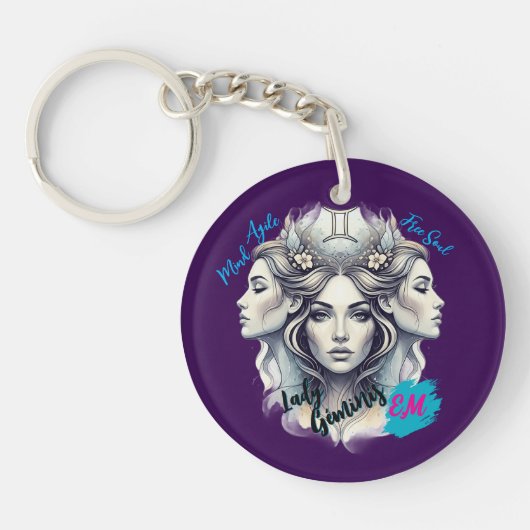 Llavero Lady Géminis – Un detalle con dualidad Sleutelhanger (Voorkant)