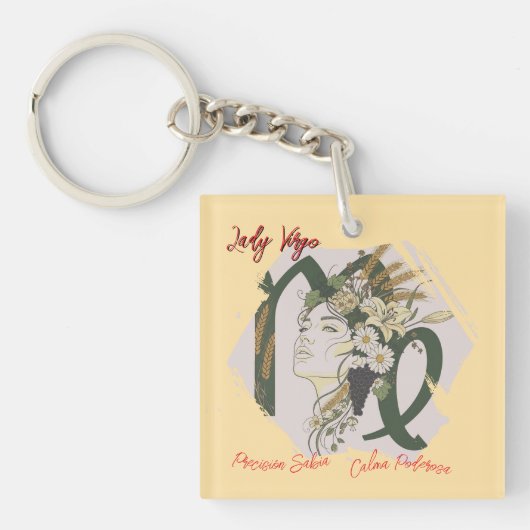 Llavero Lady Virgo acrílico Sleutelhanger (voorkant)