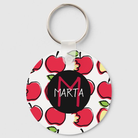 Llavero Manzanas - Tutti Frutti -© Con tu nombre! Sleutelhanger (Voorkant)