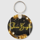 Llavero Metálico Circular "Shine Bright" Sleutelhanger (Voorkant)