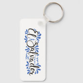 Llavero Rectangular con Diseño de El Salvador Sleutelhanger (Achterkant)