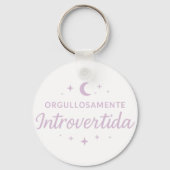 Llavero redondo “Orgullosamente introvertida”  Sleutelhanger (Voorkant)