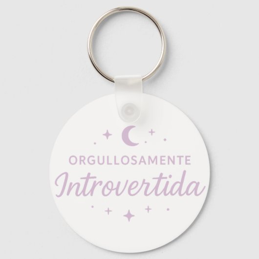 Llavero redondo “Orgullosamente introvertida”  Sleutelhanger (Voorkant)