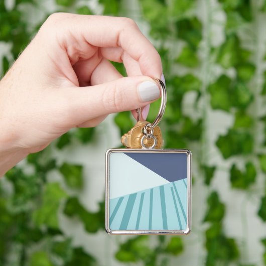 Llavero tipo chapa blå sleutelhanger (Hand)