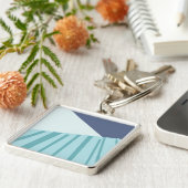 Llavero tipo chapa blå sleutelhanger (Zijkant)