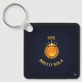 Llavero Tipo Chapa con Logo Sol Brillo Sola | Acce Sleutelhanger