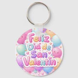 Llavero Tipo Chapa “Feliz Día de San Valentín” – R Sleutelhanger