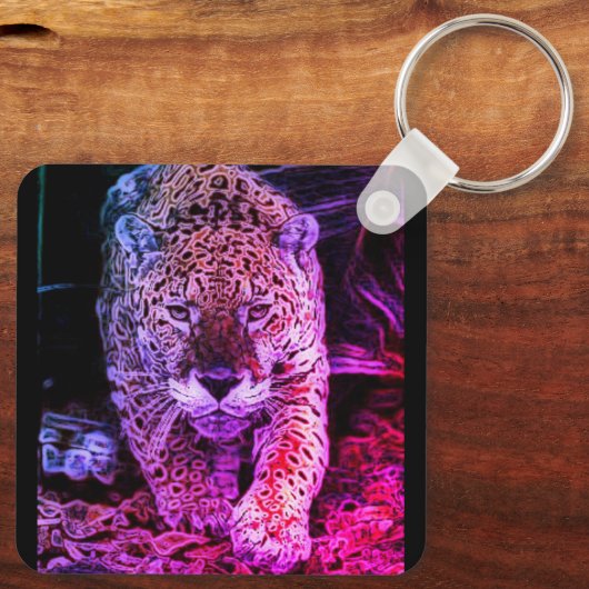 Llavero tipo chapa jaguar sleutelhanger (Achterkant)