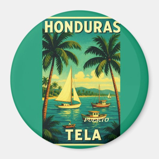 Llavero tipo chapa PUERTO DE TELA Magneet (Voorkant)