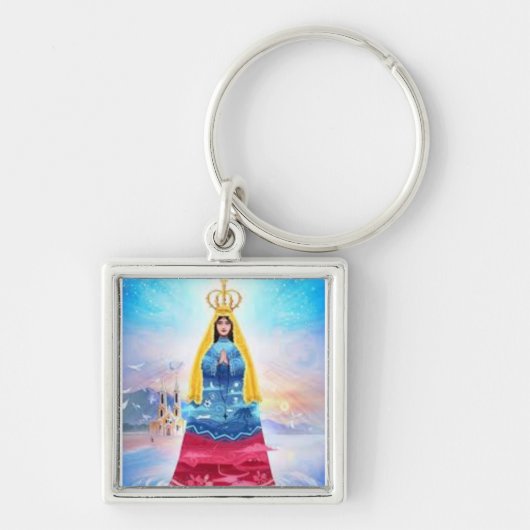 LLAVERO, VIRGEN DEL VALLE Y BANDERA VENEZOLANA SLEUTELHANGER (Voorkant)