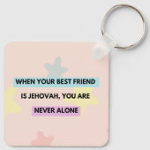 Llavero "when Jehovah is your best friend..." Sleutelhanger (Achterkant)