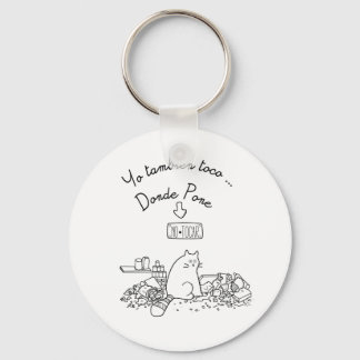 Llavero yo también toco donde pone no tocar sleutelhanger