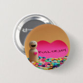 Lleno de alegría ronde button 5,7 cm (Voorkant /achterkant)