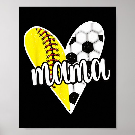 Ller Mama Trots Voetbal Softll Speler Ll Moeder  Poster (Voorkant)
