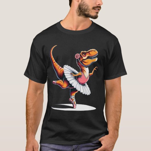 Llerina T-rex Dancing  T-shirt (Voorkant)