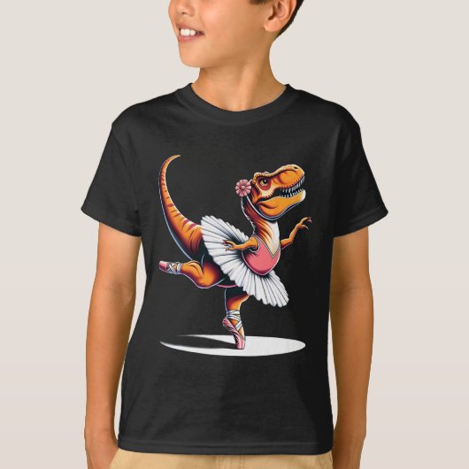 Llerina T-rex Dancing  T-shirt (Voorkant)