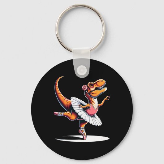 Llerina T-rex Danst  Sleutelhanger (Voorkant)