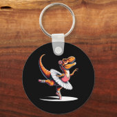 Llerina T-rex Danst  Sleutelhanger (Voorkant)