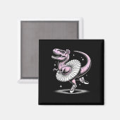 Llet Dancing T-rex In Tutu And Slippers Magneet (Voorkant / Achterkant)