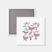 Llet Ghost Dancer Schattige Boo Dancing Halloween Magneet (Voorkant / Achterkant)