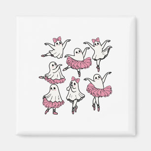 Llet Ghost Dancer Schattige Boo Dancing Halloween Magneet